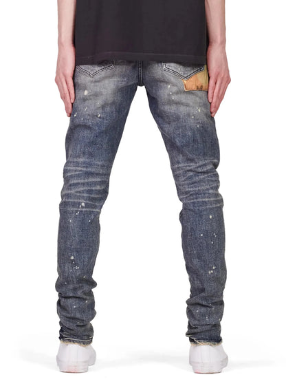 Purple Brand P001 Camo Patch Indigo Denim