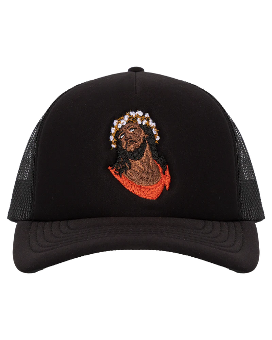 Denim Tears Crown Trucker Black Hat