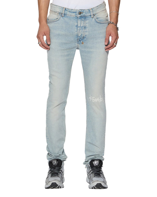 Ksubi Van Wrinkle Blue Ice Denim Jean