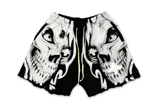 Vertabrae Logo Sweatshorts Skull