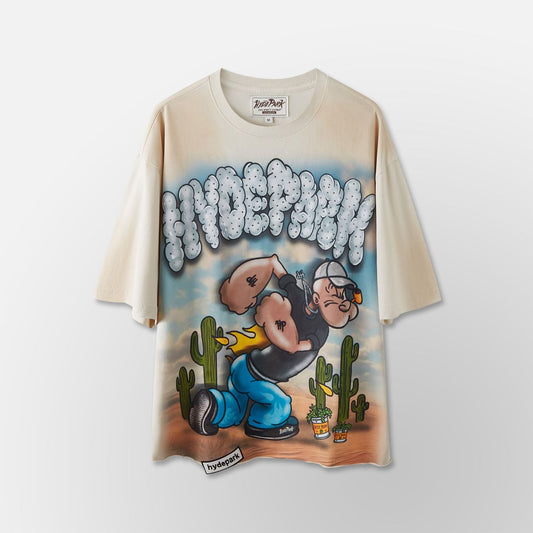 Puffing spinach -tee