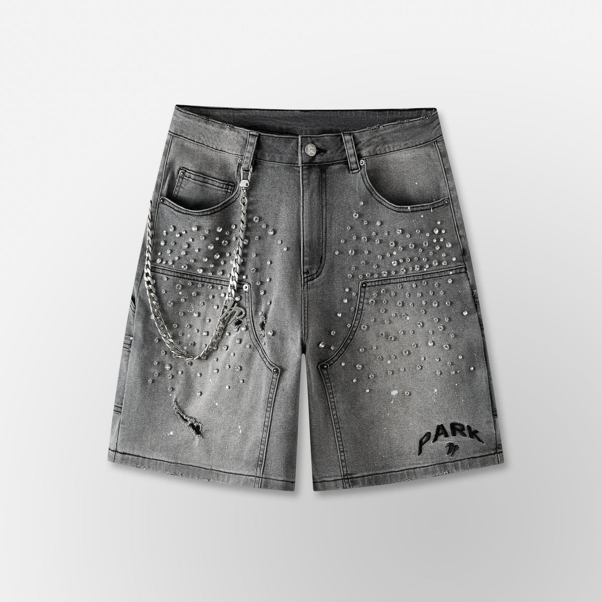 Double Knee Work Shorts Black