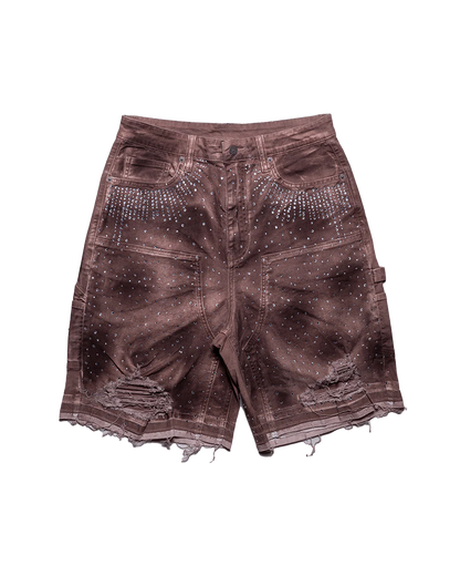 Diamond Denim Short Burnt