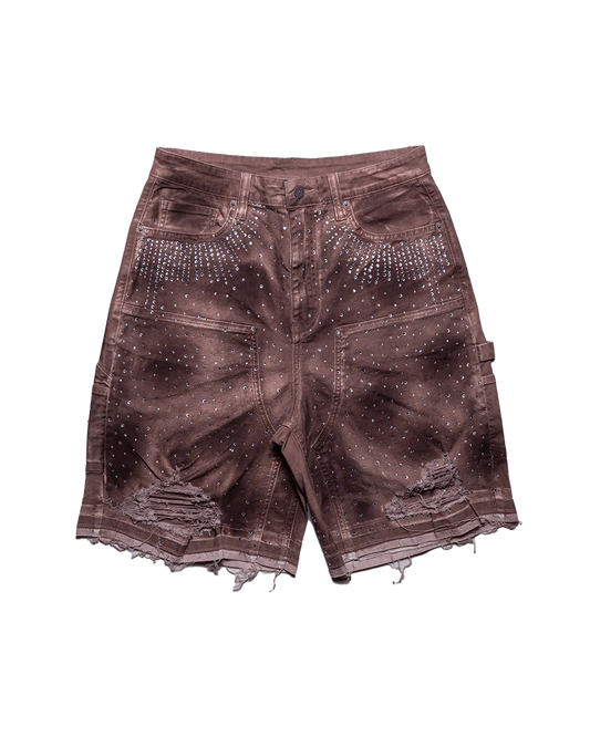 Diamond Denim Short Burnt