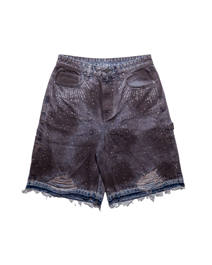 Diamond Denim Short Oil Washed