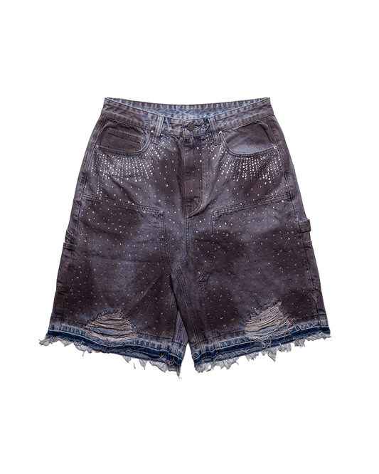 Diamond Denim Short Oil Washed