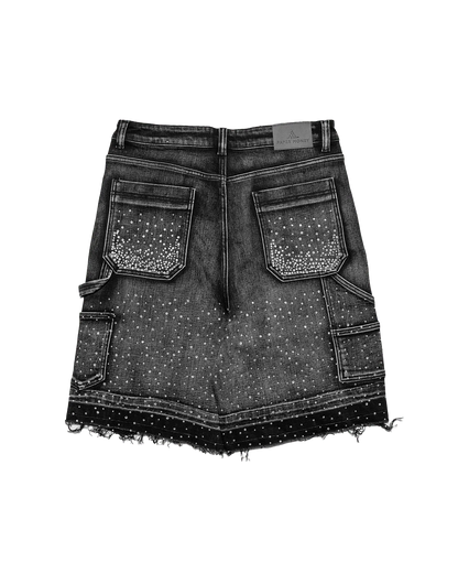 Diamond Denim Short Grey