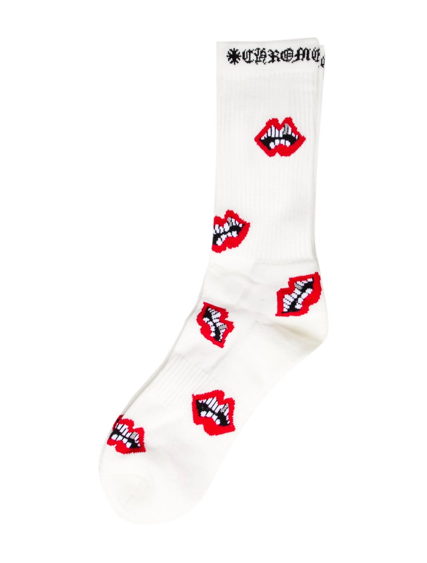 Chrome Hearts Chomper Socks White