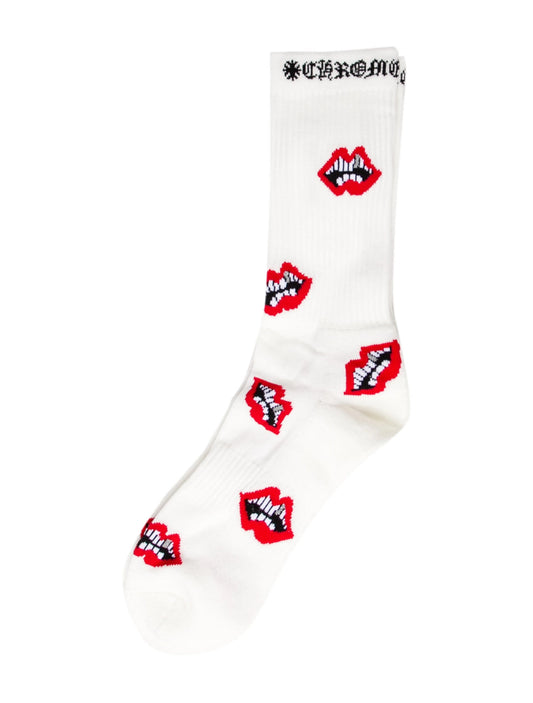 Chrome Hearts Chomper Socks White