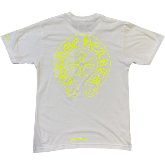 Chrome Hearts Horseshoe Tshirt White Neon