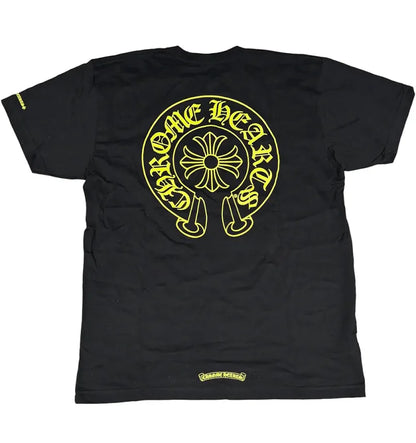 Chrome Hearts Horseshoe Tshirt Black Neon