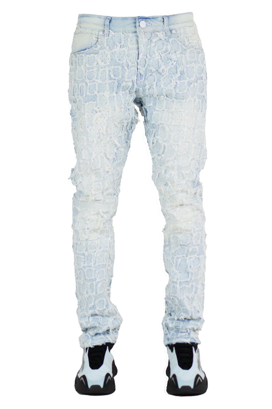 Slim Fit Denim Jean Rhinestones