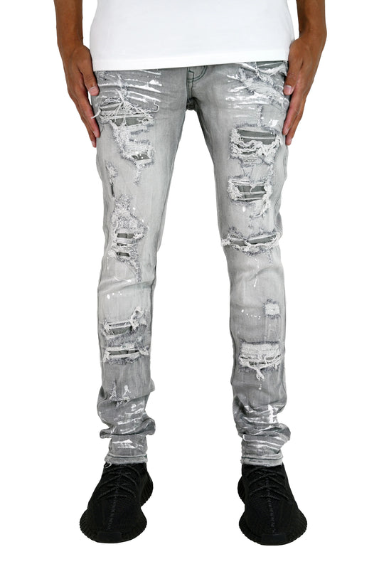Slim Fit Denim Jean Grey