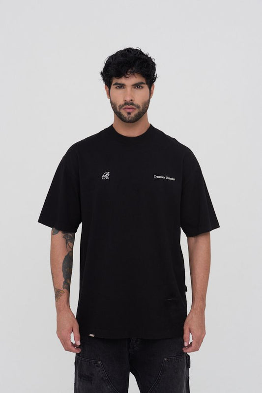 Aurea Blurred Black Tshirt