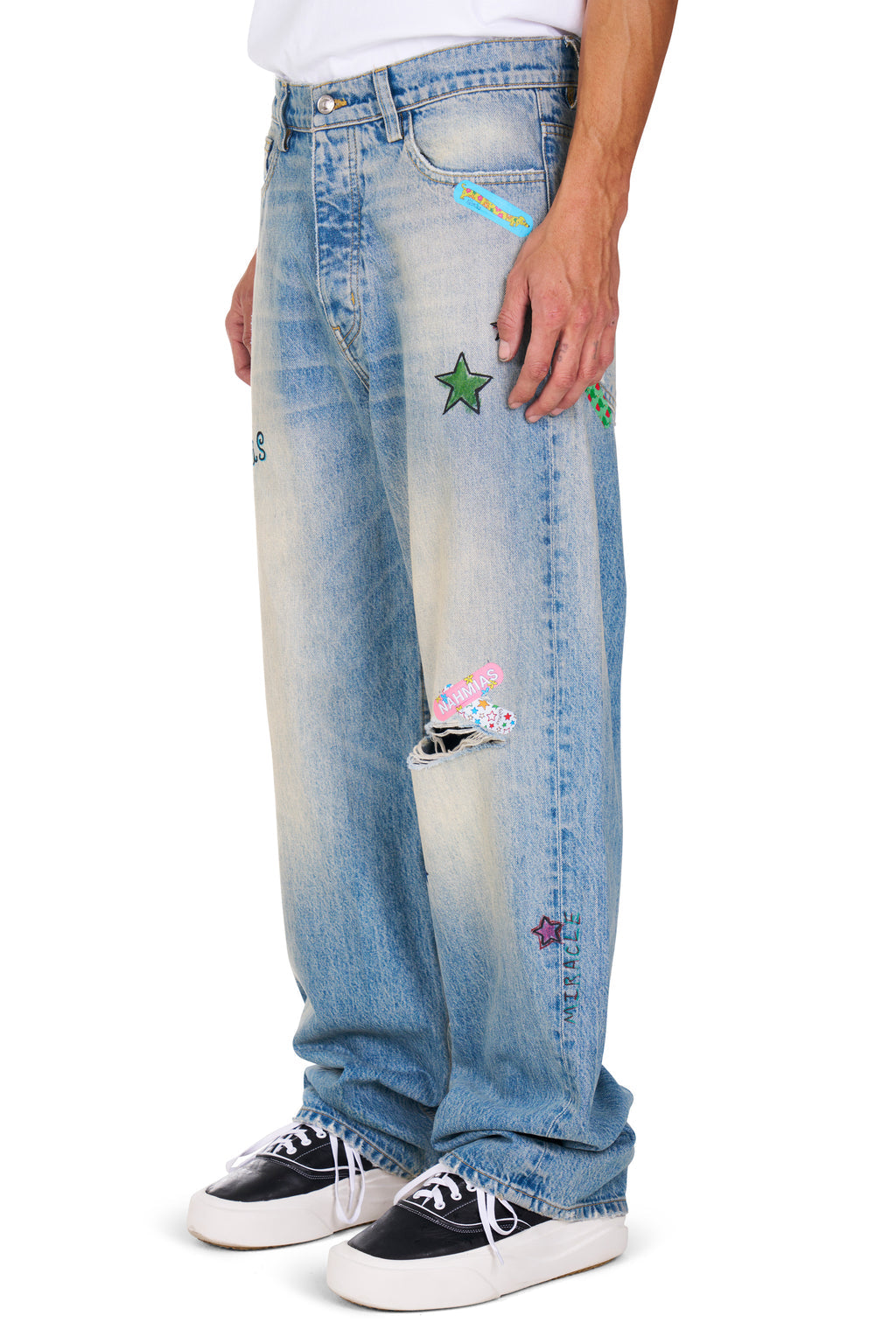 Nahmias Bandaid Baggy Jeans
