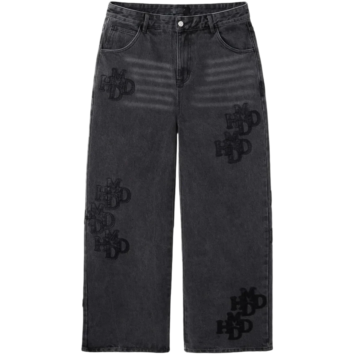 HMDD Black Patch Jeans