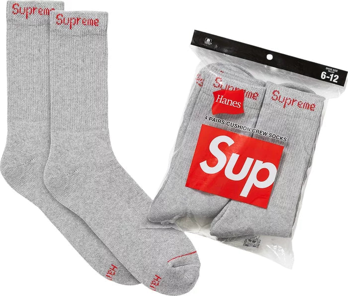 Supreme Socks Grey 1 pair