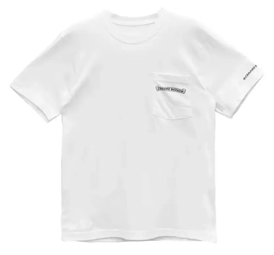 Chrome Hearts Scroll Logo Tshirt White