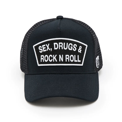 Cult Sex Drugs Rock N Roll Hat Black