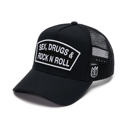 Cult Sex Drugs Rock N Roll Hat Black