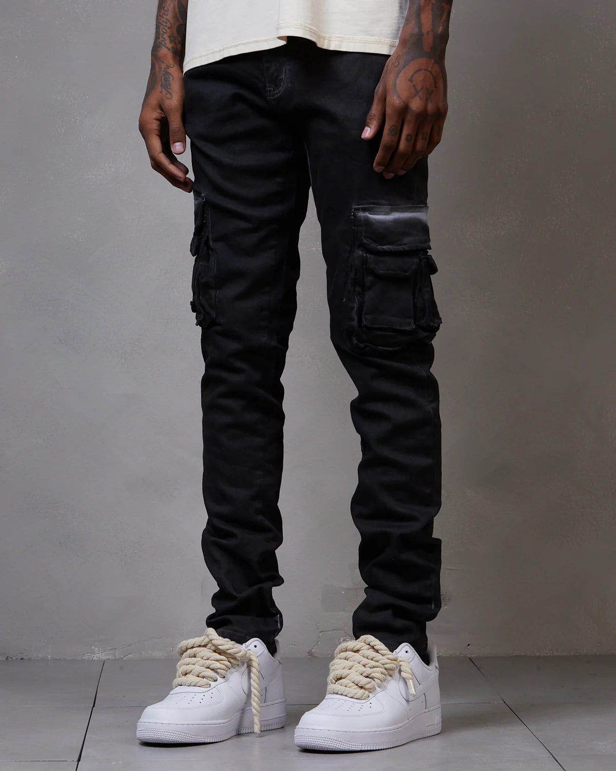 Solace Skinny Cargo Jean Black