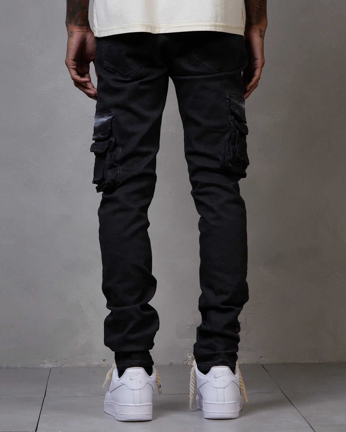 Solace Skinny Cargo Jean Black