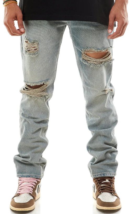 Ripped Denim Jean Regular Fit