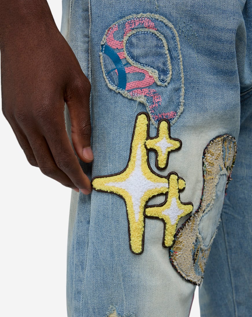 Applique Patches Denim Jean