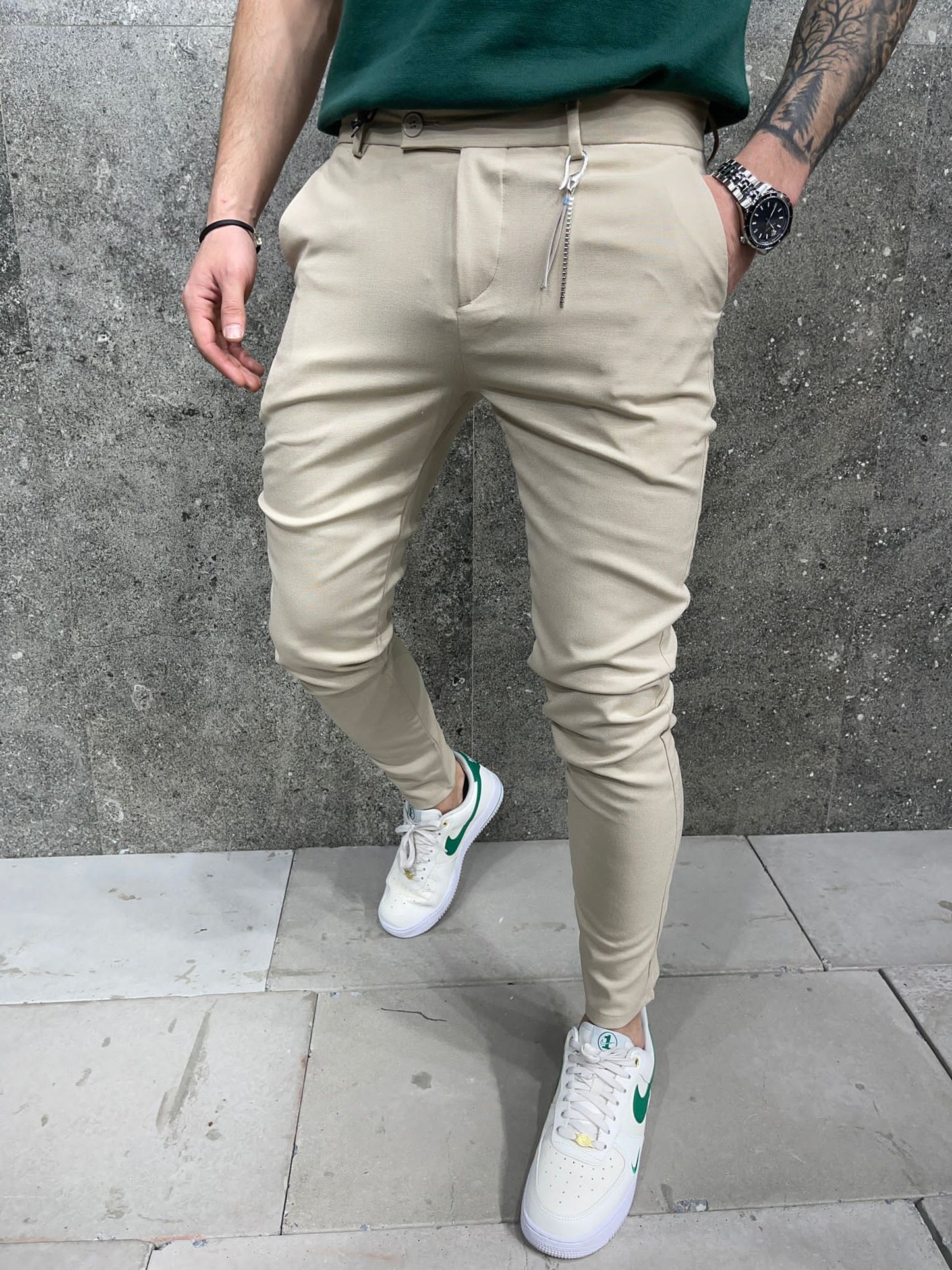 Legend Skinny Dress Pants Beige 1044-2