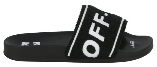 Off-White Embroidery Black Slides