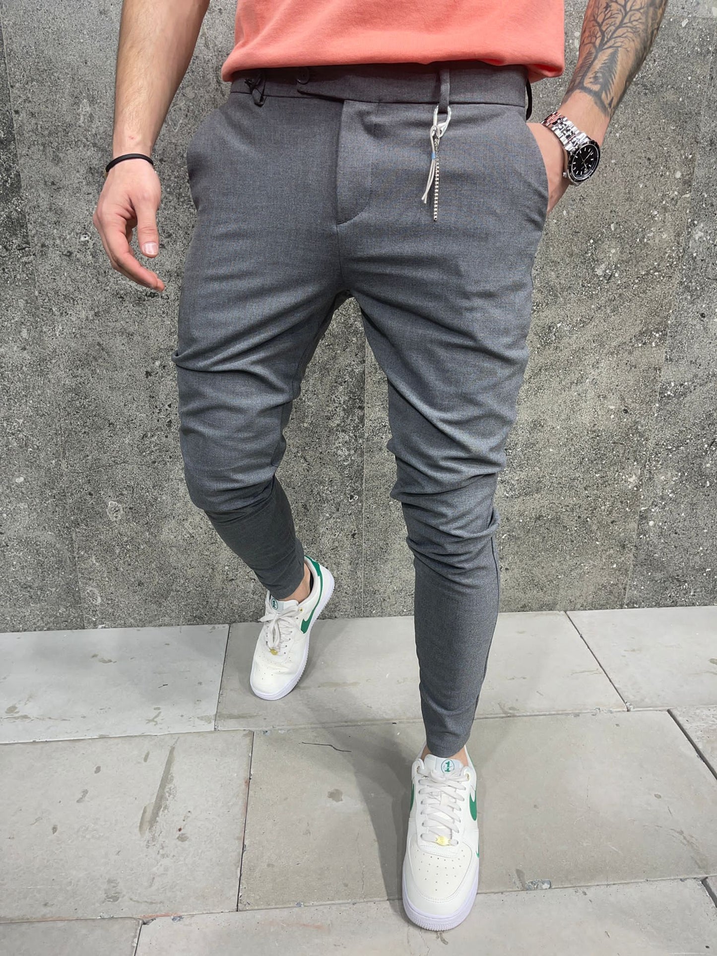 Legend Skinny Dress Pants Dark Grey 1044-3