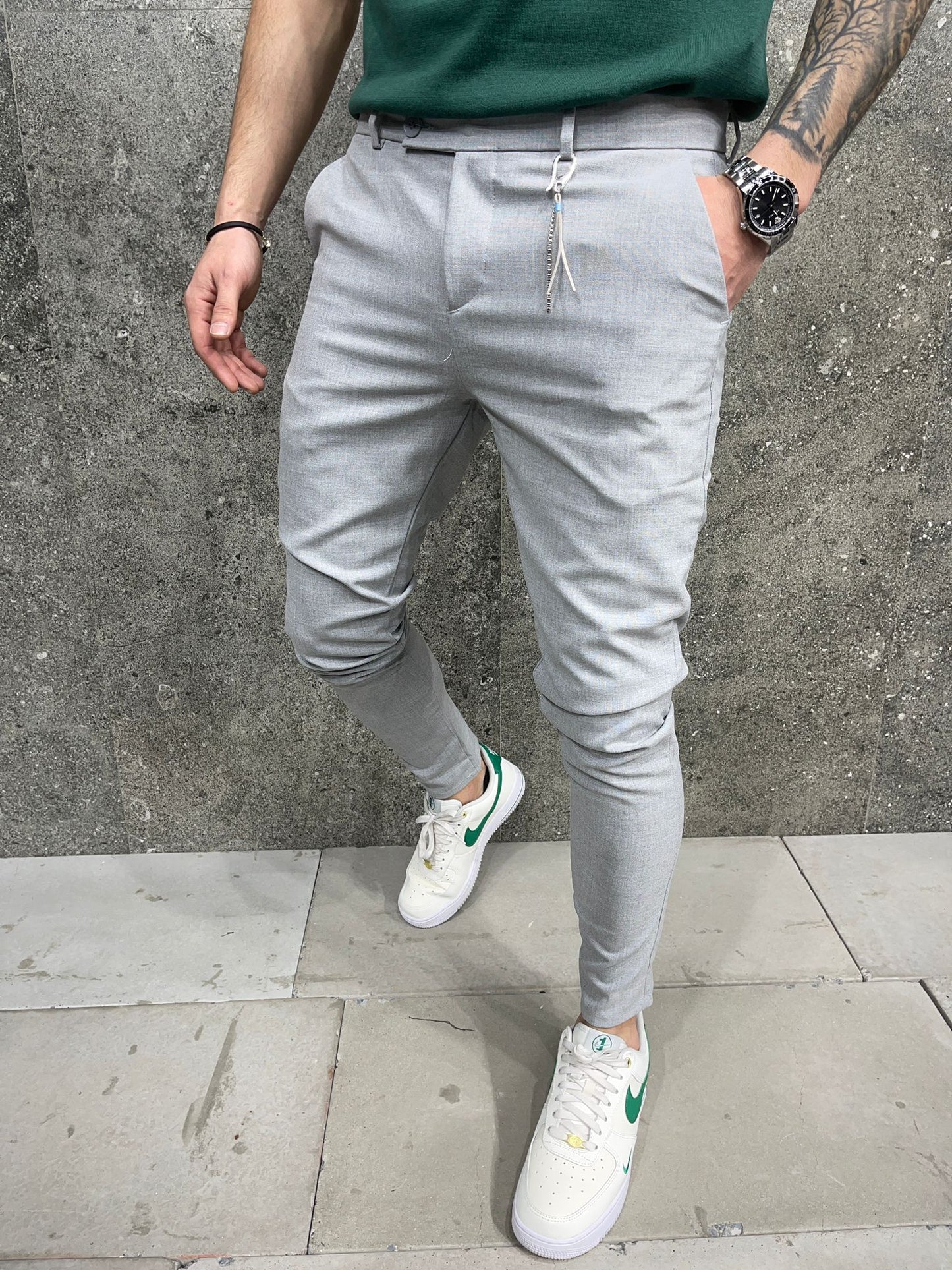 Legend Skinny Dress Pants Light Grey 1044-4