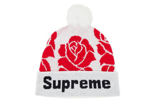 Supreme Rose Beanie White