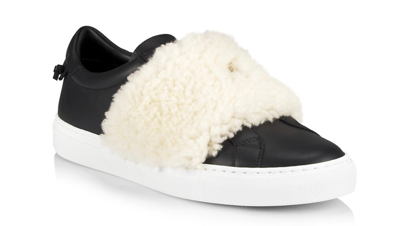 Givenchy Urban Fur Strap Sneakers