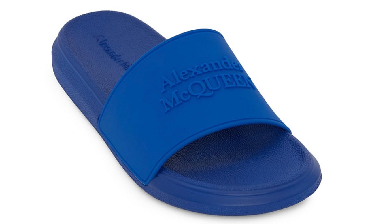 Alexander McQueen Blue Slides